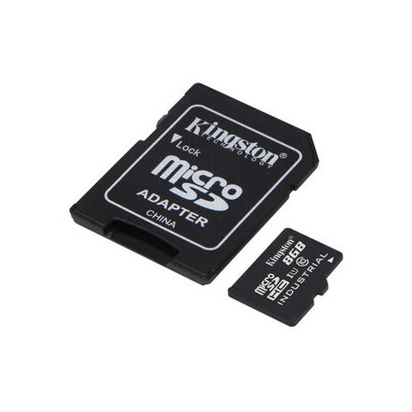 Kingston MicroSDHC karta 8GB Industrial C10 A1 pSLC Card + SD Adapter