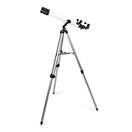 Nedis SCTE7070WT- Teleskop | Clona: 70 mm | Ohnisková vzdálenost: 700 mm | Max. pracovní výška: 125 cm | Tripod |Bílá /