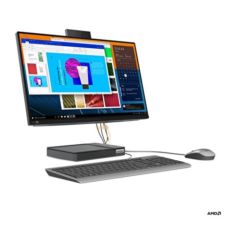 Lenovo IdeaCentre AIO 5 24ALC6 AMD Ryzen 5/12GB/SSD 512GB/23,8" FHD/IPS/250nitů/JBL repro/W-Charger/WIN10 /šedá