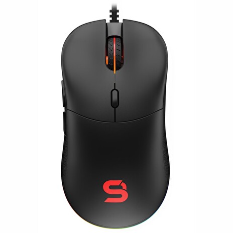 SPC Gear herní myš GEM PMW3325 / 8000dpi / Kailh GM 4.0 / 6 tlačítek / ARGB / černá