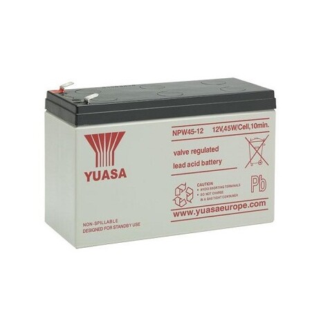 Baterie YUASA NPW45-12 (12V; 45W/čl.; 9Ah; faston F2)
