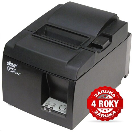 Tiskárna Star Micronics TSP143IIU+ Černá, USB, řezačka, 4 roky záruka, DEMO produkt