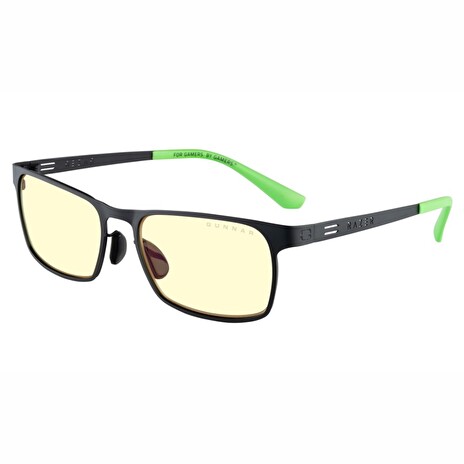 GUNNAR kancelářske/herní brýle RAZER FPS MINI (8-12) ONYX * jantárová skla * BLF 65 * NATURAL focus