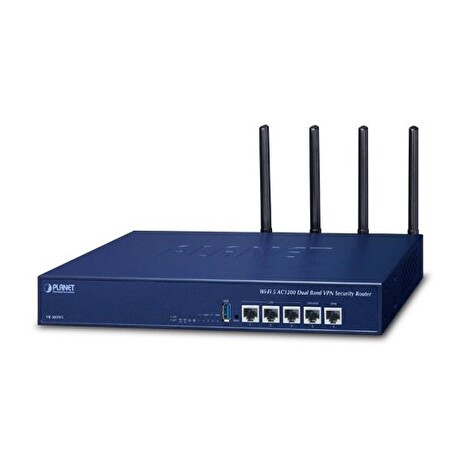 PLANET VR-300W5 Enterprise router/firewall VPN/VLAN/QoS/HA/AP kontroler, 2xWAN(SD-WAN), 3xLAN, WiFi 802.11ac