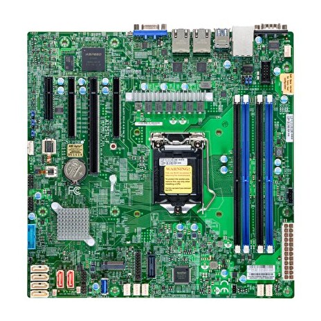 SUPERMICRO MB LGA1200 (Xeon E-2300), C252, 4xDDR4, 6xSATA3, M.2, 4xPCIe4.0 (x8, 2 x4, x2), VGA, 2x LAN, IPMI