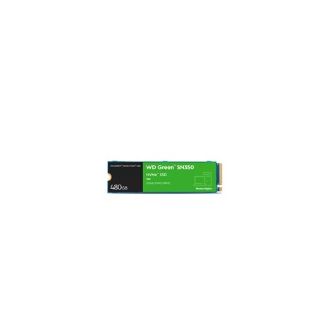 WD GREEN SSD NVMe 480GB PCIe SN350, Geb3 8GB/s, (R:2400/W:1650 MB/s)
