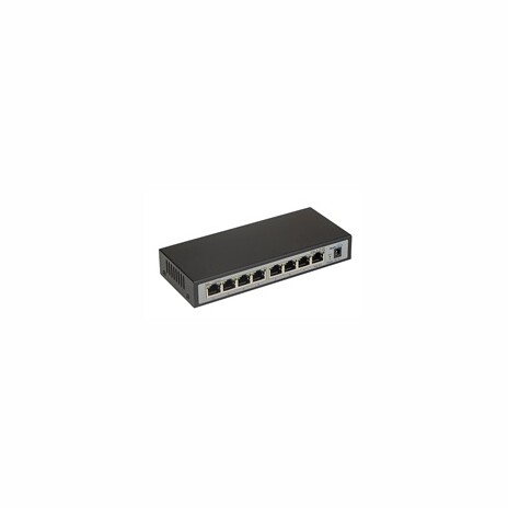 MaxLink reverzní PoE switch RSG-8-1P-DC 7x PoE IN, 1x PoE Out, 1x DC Out