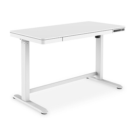 DIGITUS elektrický výškově nastavitelný stůl s USB nabíječkou a zásuvkou 120x60 cm
