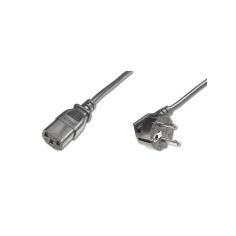 PremiumCord napájecí kabel 240V, délka 5m CEE7 pravoúhlý/IEC C13