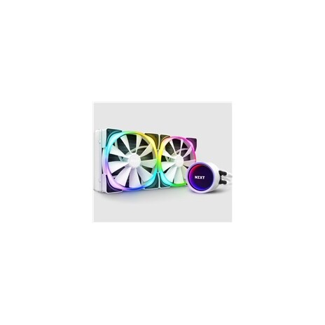 NZXT vodní chladič Kraken X63 RGB / 2x 140mm fan / LGA 2066/2011(-3)/1366/1156/1155/1151/1150/AM4/ bílá
