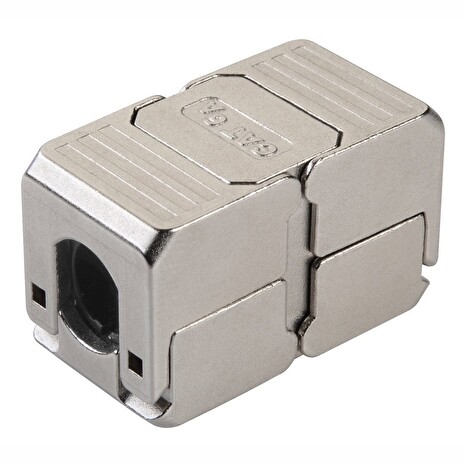 Spojka Solarix SXSPJ-6A-STP-BK-SA STP Cat6a Spojovací box zářezový