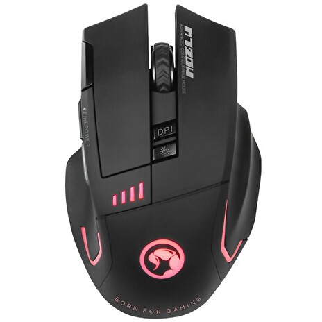 Myš Marvo M720W, optická, bezdrátová, herní, podsvícená, 4800DPI, černá
