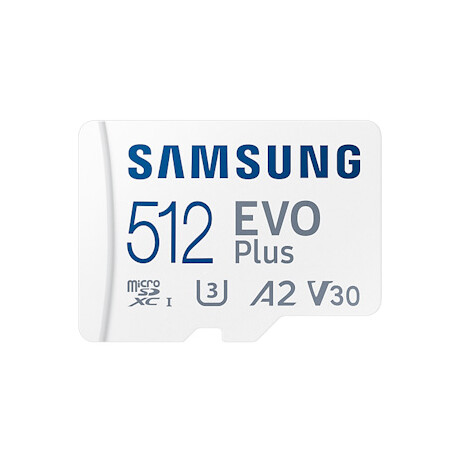 Samsung EVO Plus/micro SDXC/512GB/130MBps/UHS-I U3 / Class 10/+ Adaptér