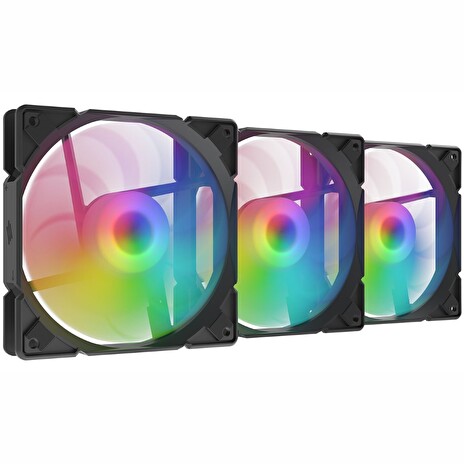SilentiumPC přídavný ventilátor Stella HP ARGB 120 KIT 3 ks / 120mm fan/ HBS/ ultratichý