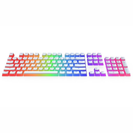 SPC Gear KC104 set kláves PUDDING Onyx White / 104 kláves / průhledné