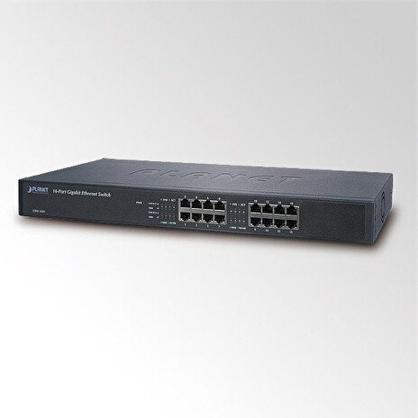 PLANET GSW-1601 Switch 16 x 10/100/1000, kov, rackmount