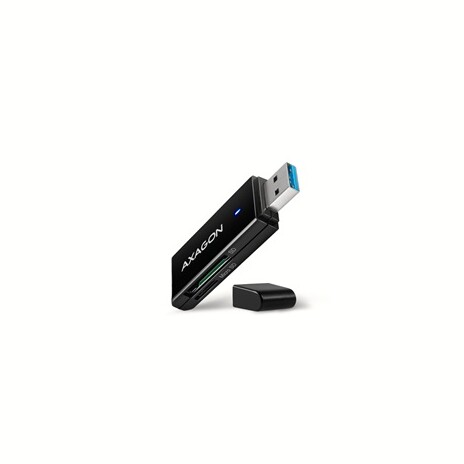 AXAGON CRE-S2N, USB-A 3.2 Gen 1 - SUPERSPEED čtečka karet, 2-slot & lun SD/microSD, podpora UHS-I