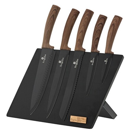 Sada nožů Berlingerhaus s magnetickým stojanem 6 ks Ebony Line Rosewood BH-2520