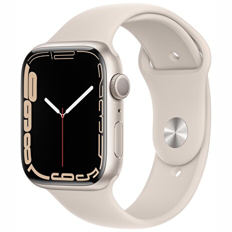 Apple Watch Series 7, 45mm Starlight/Starlight SportBand