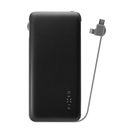 Powerbanka FIXED ZEN 10 000 s kabelem Lightning/USB-C, 10 000mAH, černá
