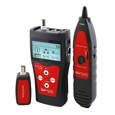 XtendLan Tester STP+PSTN+coax+USB, LCD displej, měření délky vedení, sonda