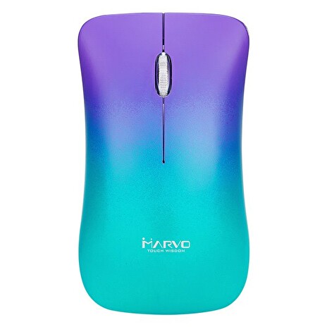 Myš Marvo DWM102PP, optická, bezdrátová, kancelářská, 1600DPI, barevná