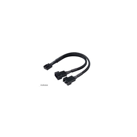 AKASA kabel rozdvojka pro ventilátory, 1x 4-pin fan na 2x 4-pin, 15cm, 4ks v balení