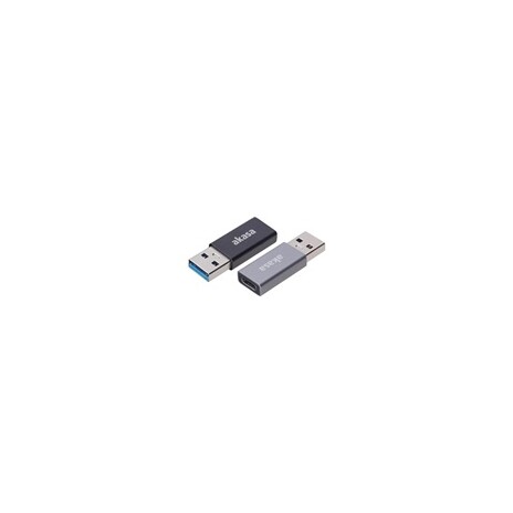 AKASA adaptér USB3.1 Gen2 Type-C na Type-A (F/M), 2ks v balení