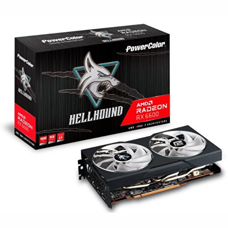 Grafická karta PowerColor AMD Radeon™ RX 6600 Hellhound 8GB GDDR6, HDMI, 3xDP