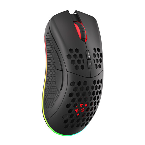 Genesis herní optická myš ZIRCON 550/RGB/8000 DPI/Herní/Optická/Drátová+bezdrátová/Černá