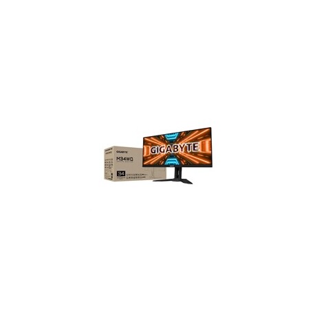 GIGABYTE LCD - 34" Gaming monitor M34WQ WQHD, 3440 x 1440, 144Hz, 1000:1, 400cd/m2, 1ms, 2xHDMI 2.0, 1xDP, SS IPS