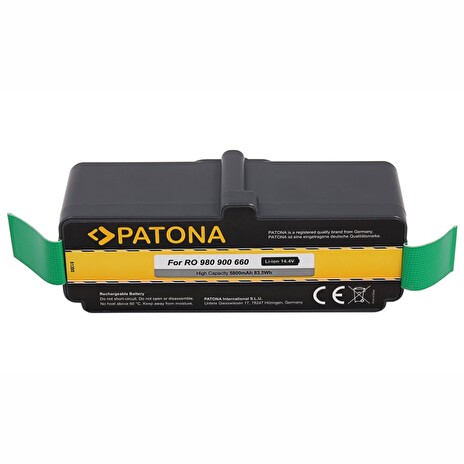PATONA baterie pro robotický vysavač iRobot Roomba 5800mAh, 14,4V Li-lon, pro sérii 6xx/8xx/9xx