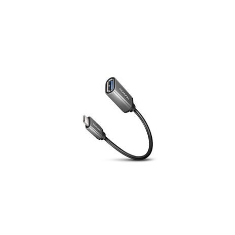 AXAGON RUCM-AFAC kabelová redukce USB-C male <-> USB-A female, 20cm, USB 3.2 Gen 1, 3A, ALU