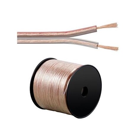 PremiumCord Kabely na propojení reprosoustav 100% CU měď 2x2,5mm 1m - délka na přání