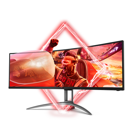 AOC AG493UCX 49"W VA LED 5120x1440 80 000 000:1 4ms 550cd 2x DP 2xHDMI repro