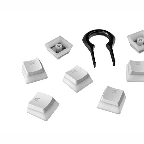 HP HyperX Pudding Keycaps - Full Key Set - PBT - White (US Layout)