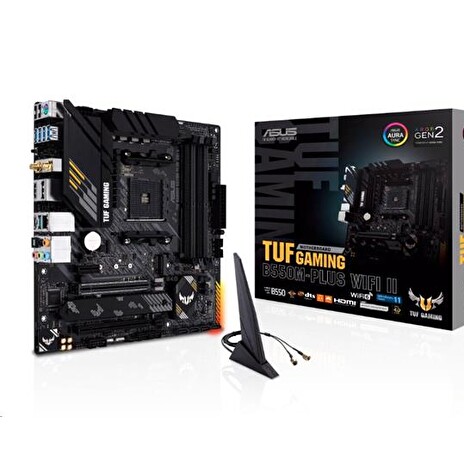 ASUS TUF GAMING B550M-PLUS WIFI II socket AM4 B550 DDR4 mATX M.2 HDMI DP WIFI BT