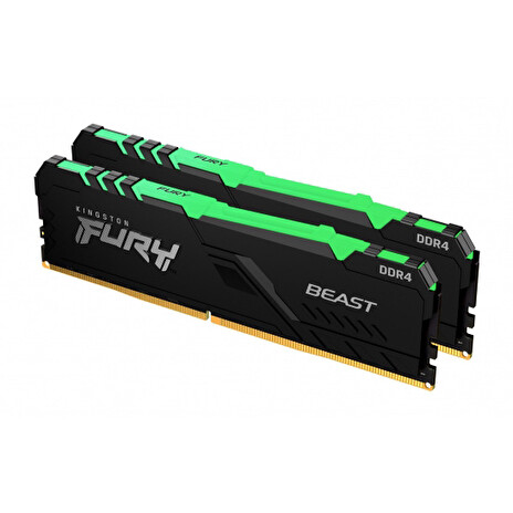 Kingston FURY Beast/DDR4/32GB/3600MHz/CL18/2x16GB/RGB/Black