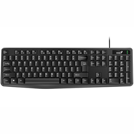 GENIUS KB-117/ Drátová/ USB/ černá/ CZ+SK layout