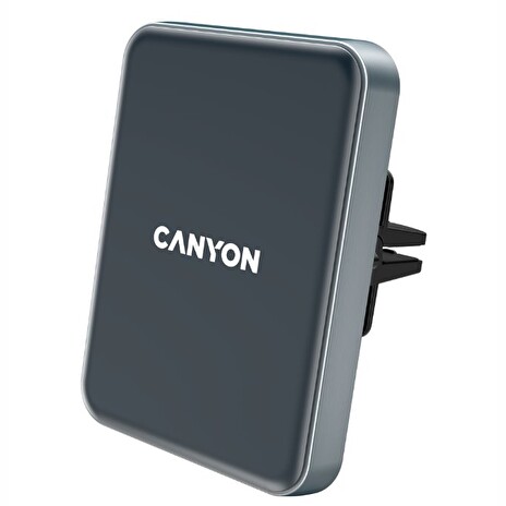 CANYON držák telefonu do ventilace auta MegaFix CA-15, Qi, magnetický, wireless nabíjení, PD 15W, USB-C