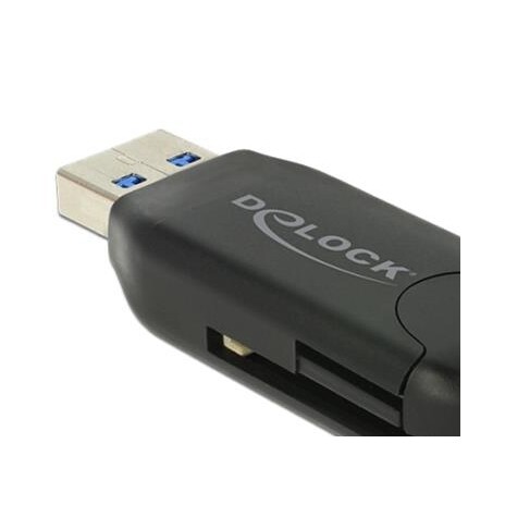DeLOCK Micro USB OTG Card Reader + USB 3.0 A male - Čtečka karet (MS, MMC, SD, microSD, SDHC, SXC) - USB 2.0/USB 3.0