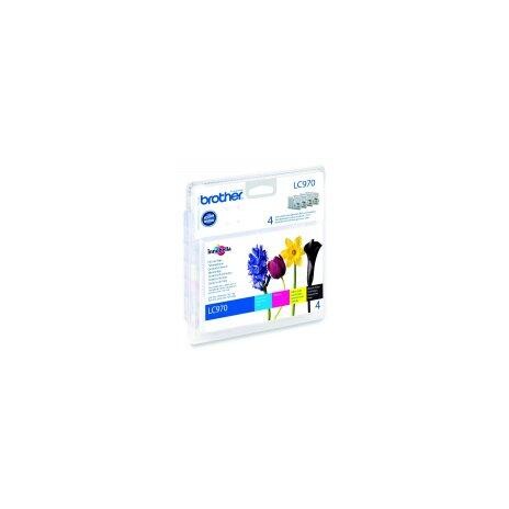 BROTHER inkoustová náplň LC-970 VALBP/ multipack/ Černá + tři barvy