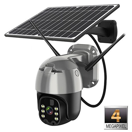 TRX Bezpečnostní IP kamera Innotronik IUB-PT22, bezdrátová, 4.0Mpix, Wi-Fi, solární panel + Li-Ion baterie