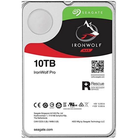 Seagate HDD IronWolf Pro NAS 3.5" 10TB - 7200rpm/SATA-III/256MB