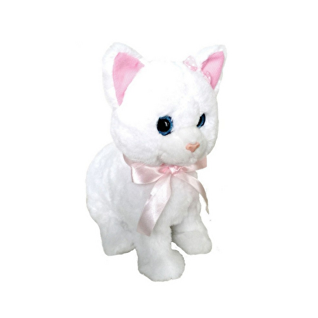 Hračka Kočka Micka na baterie, reaguje na zvuk, 26 cm
