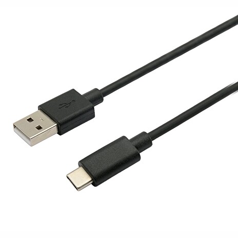 Kabel C-TECH USB 2.0 AM na Type-C kabel (AM/CM), 2m, černý