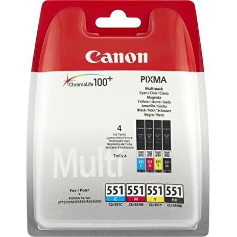 Canon BJ CARTRIDGE CLI-551 C/M/Y/BK PHOTO VALUE BL