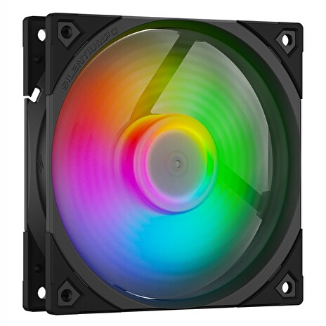 SilentiumPC přídavný ventilátor Fluctus 120 PWM ARGB / 120mm ARGB fan / 12V / PWM