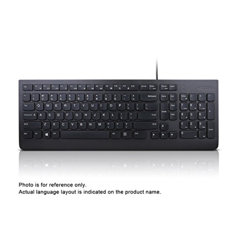 Lenovo klávesnice Essential Wired (Black) CZ/SK