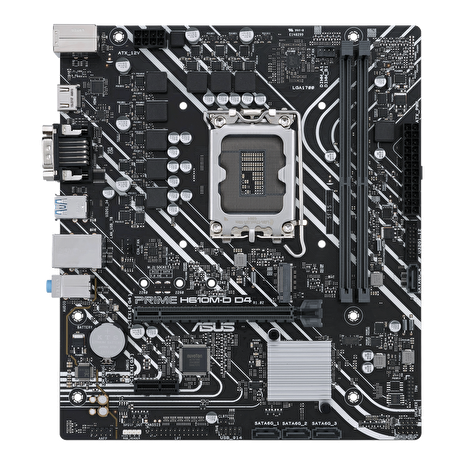 ASUS MB Sc LGA1700 PRIME H610M-D DDR4, Intel H610, 2xDDR4, 1xHDMI, 1xVGA, mATX